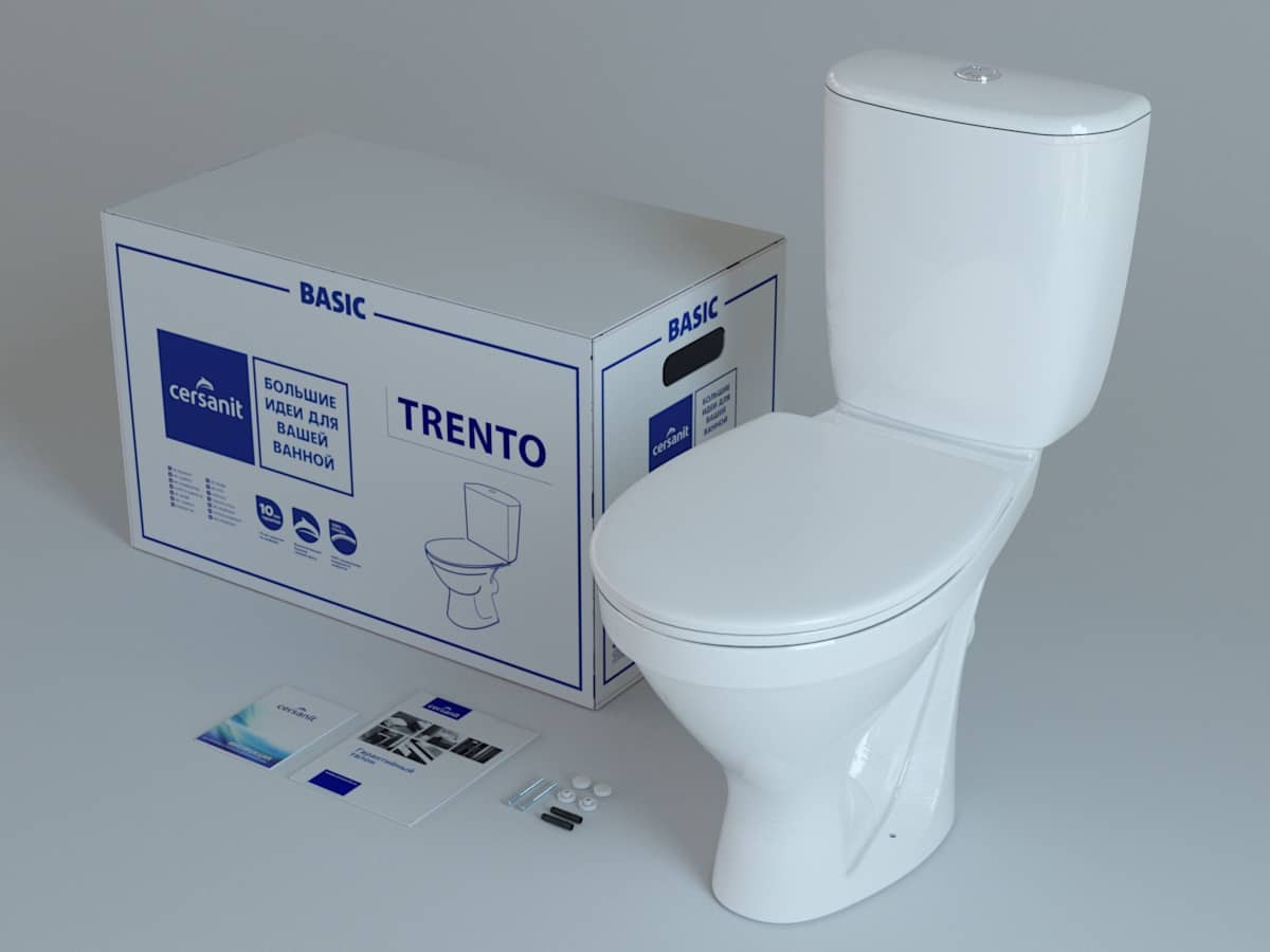 Унитаз Cersanit Trento Горизонтальный Выпуск