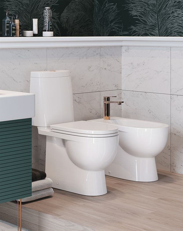 Унитаз Sanita Fest SL DM Горизонтальный Выпуск