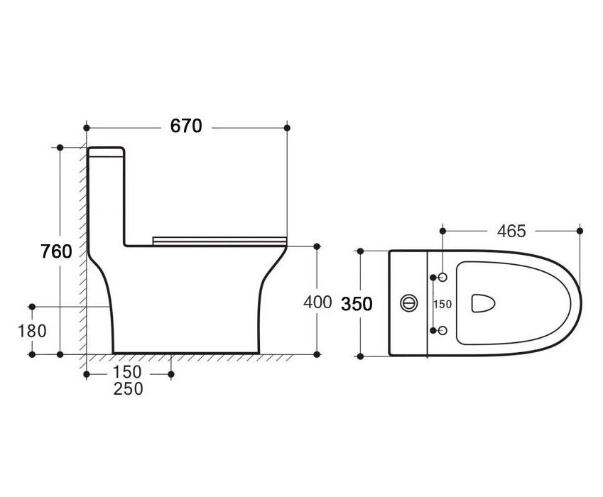 Унитаз Aquatek Гелиос AQ2816T-00 Безободковый Моноблок