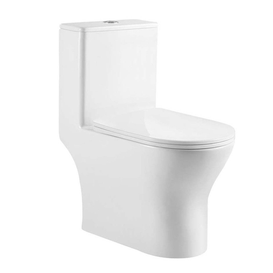 Унитаз Aquatek Гелиос AQ2816T-00 Безободковый Моноблок