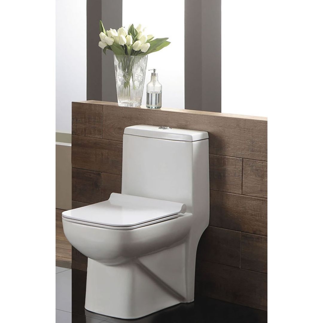 Унитаз Azario Zeno AZ-1169 Безободковый Выпуск Горизонтальный