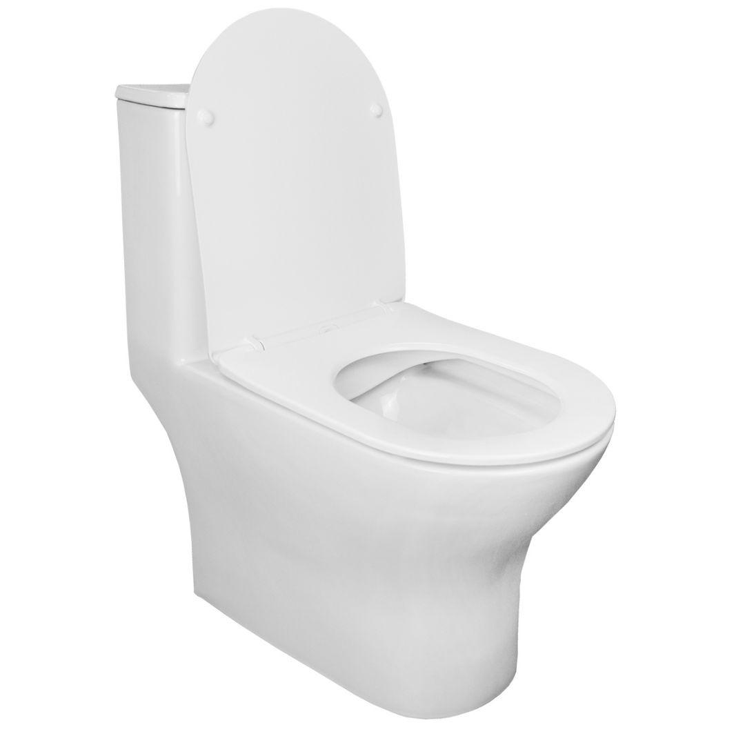 Унитаз Azario Terni AZ-8618 Безободковый Выпуск Горизонтальный