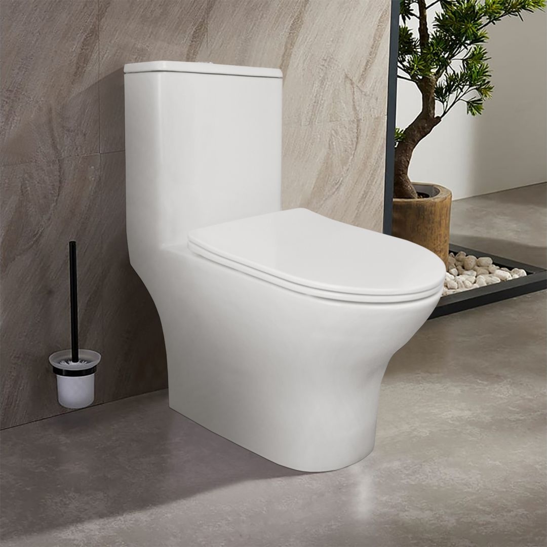 Унитаз Azario Terni AZ-8618 Безободковый Выпуск Горизонтальный