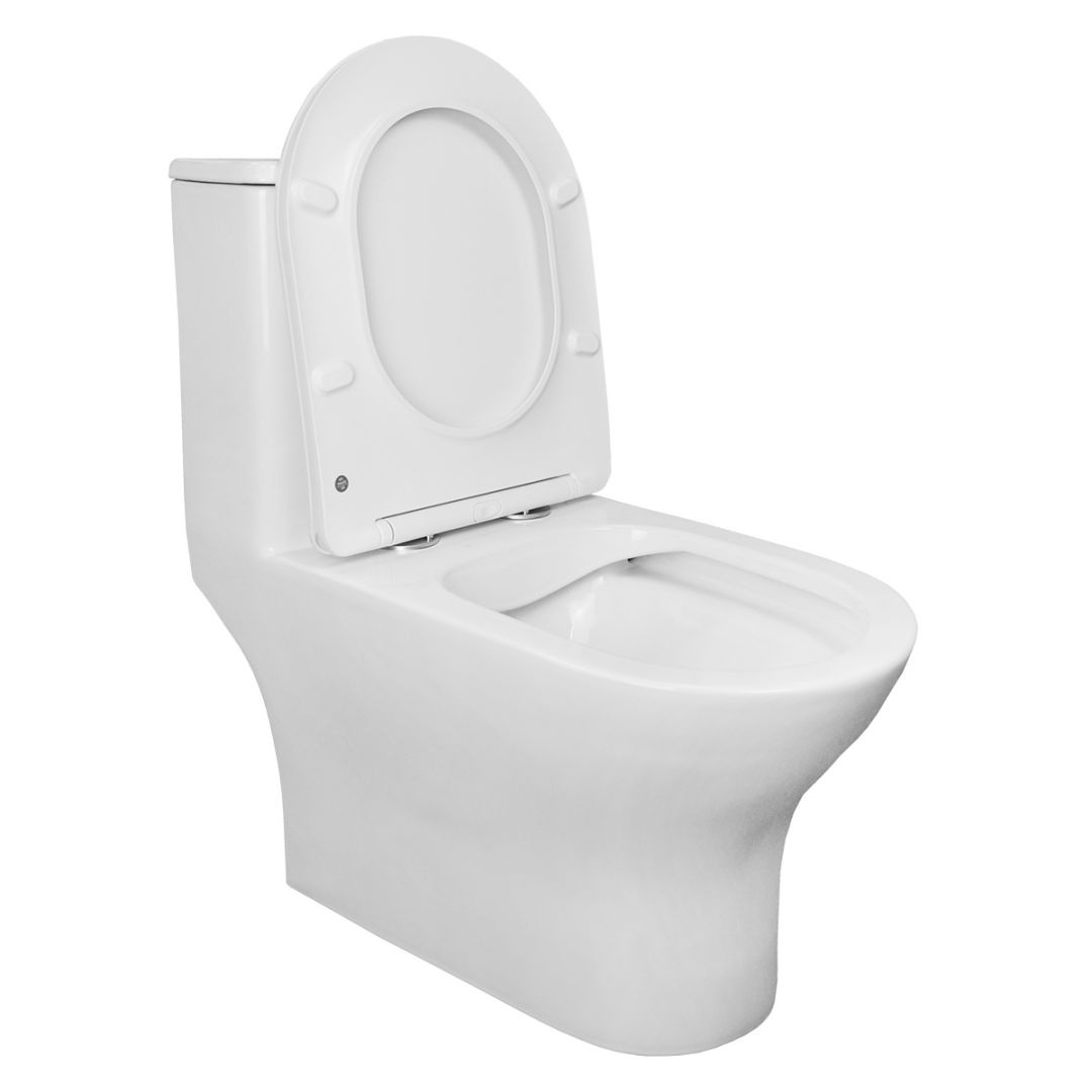 Унитаз Azario Terni AZ-8618 Безободковый Выпуск Горизонтальный