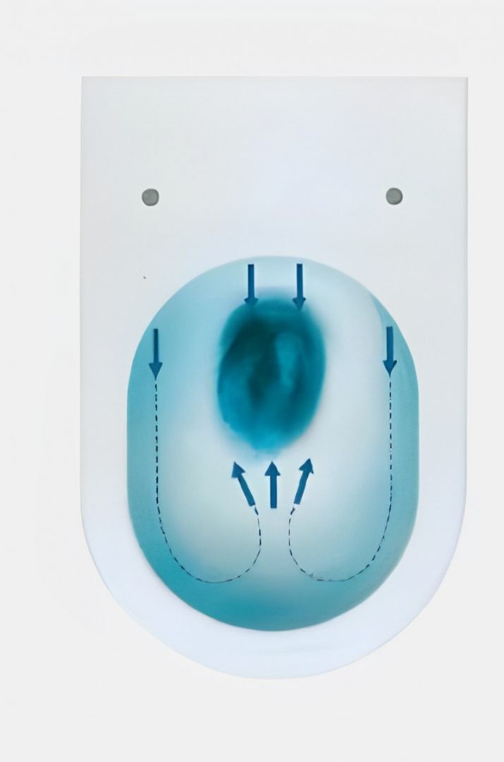 Унитаз Ceruttispa Bernina CT7193 Горизонтальный Выпуск Безободковый