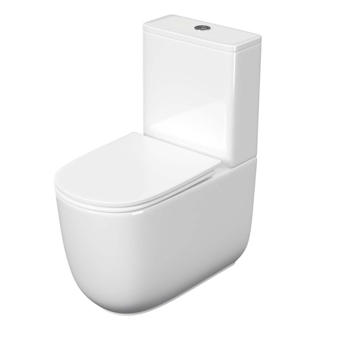 Унитаз Aquatek Optima Plus AQ4452-00 Безободковый Горизонтальный Выпуск