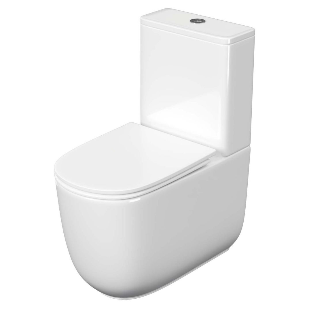 Унитаз Aquatek Optima Plus AQ4452-00 Безободковый Горизонтальный Выпуск