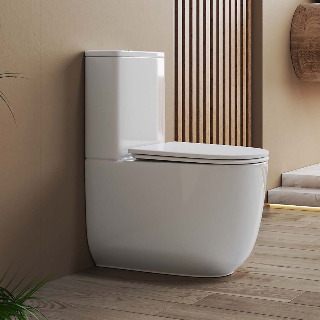 Унитаз Aquatek Optima Plus AQ4452-00 Безободковый Горизонтальный Выпуск