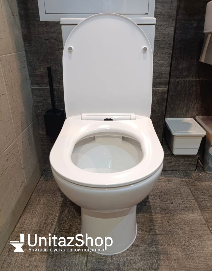 Унитаз Azario Ambra AZ-848 Безободковый Выпуск Горизонтальный