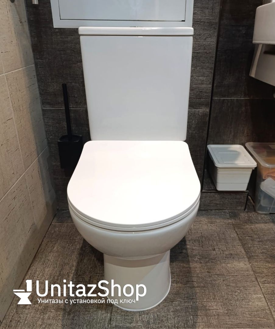 Унитаз Azario Ambra AZ-848 Безободковый Выпуск Горизонтальный