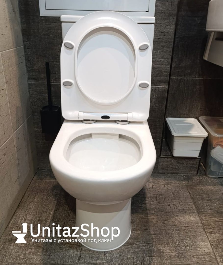 Унитаз Azario Ambra AZ-848 Безободковый Выпуск Горизонтальный