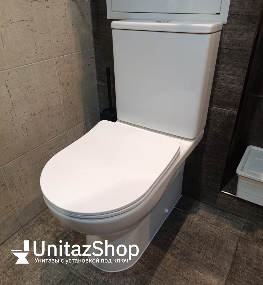 Унитаз Azario Ambra AZ-848 Безободковый Выпуск Горизонтальный