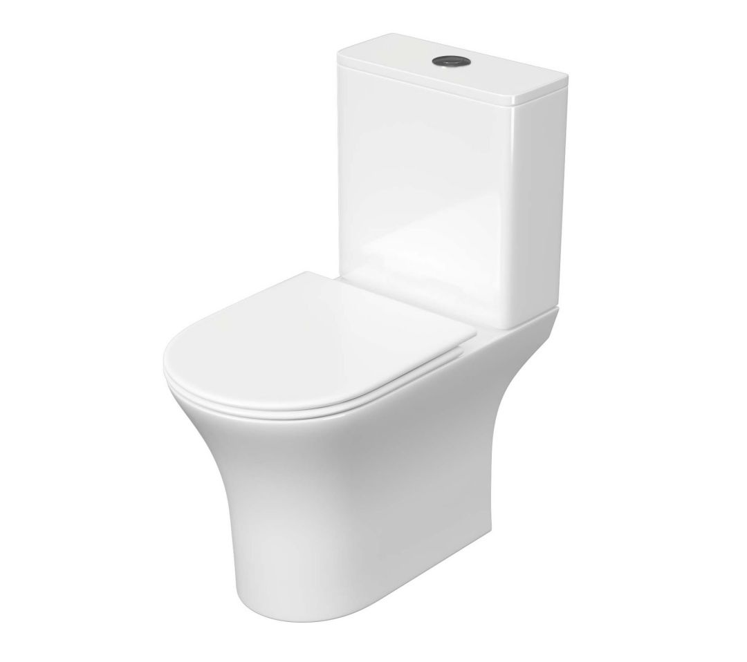 Унитаз Aquatek Optima Безободковый Горизонтальный Выпуск