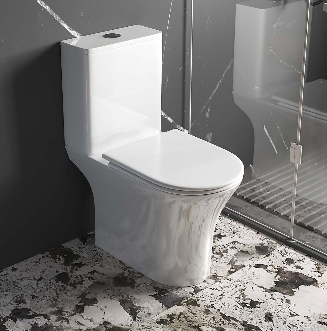 Унитаз Aquatek Optima Безободковый Горизонтальный Выпуск