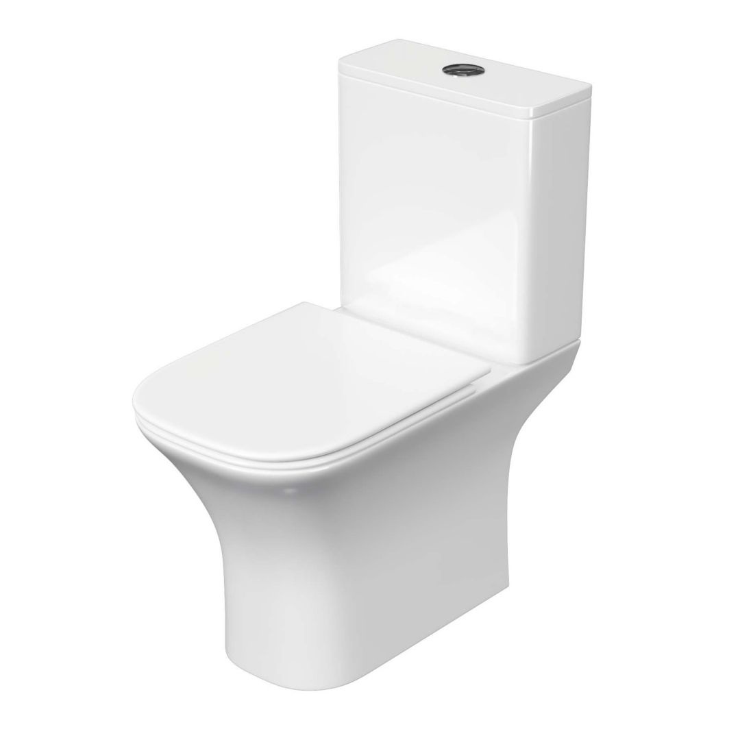 Унитаз Aquatek Optima Square Безободковый Горизонтальный Выпуск