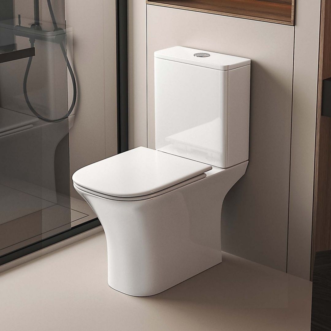 Унитаз Aquatek Optima Square Безободковый Горизонтальный Выпуск