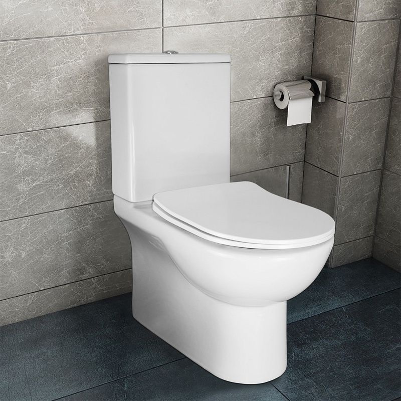 Унитаз Azario Ambra AZ-848 Безободковый Выпуск Горизонтальный