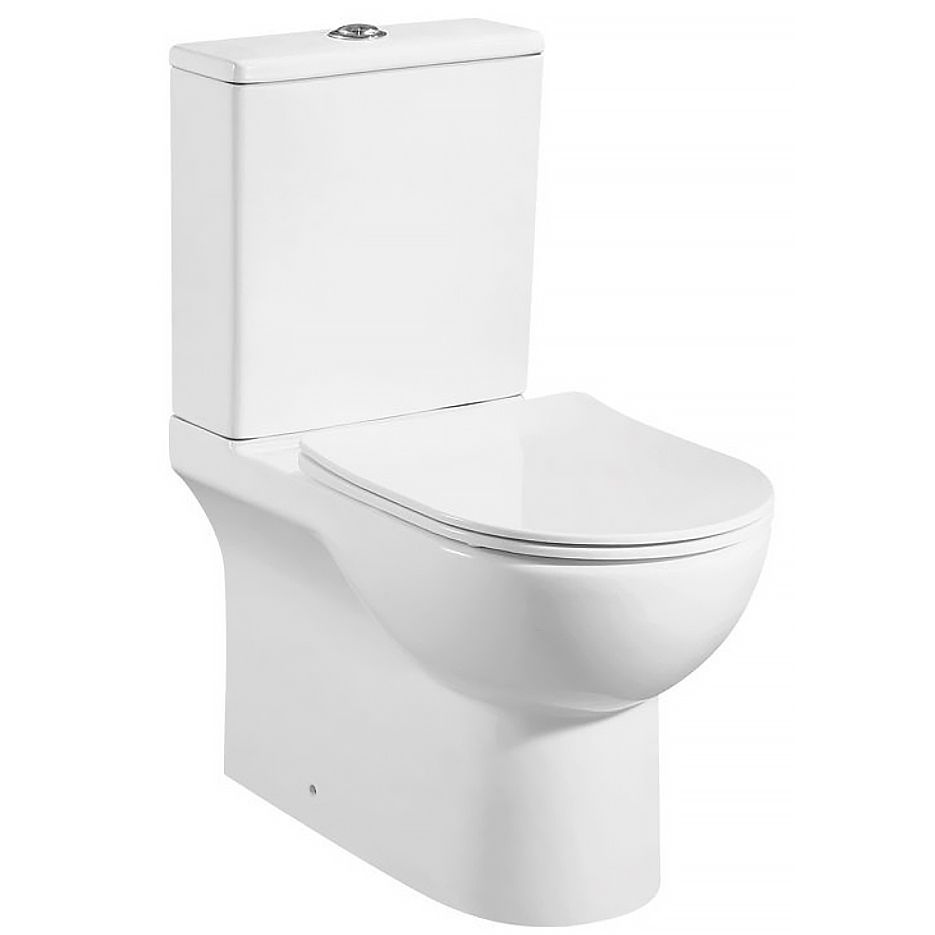 Унитаз Azario Ambra AZ-848 Безободковый Выпуск Горизонтальный