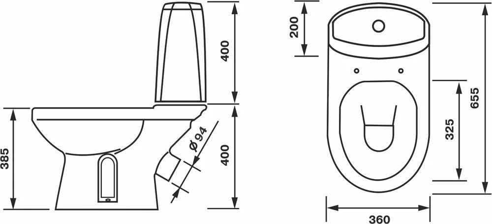 Унитаз Оскольская Керамика Лея Стандарт Выпуск Косой