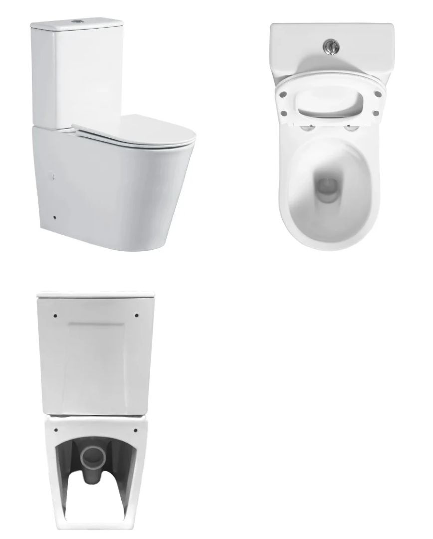 Унитаз Ceruttispa PIERA Tornado Горизонтальный Выпуск Безободковый