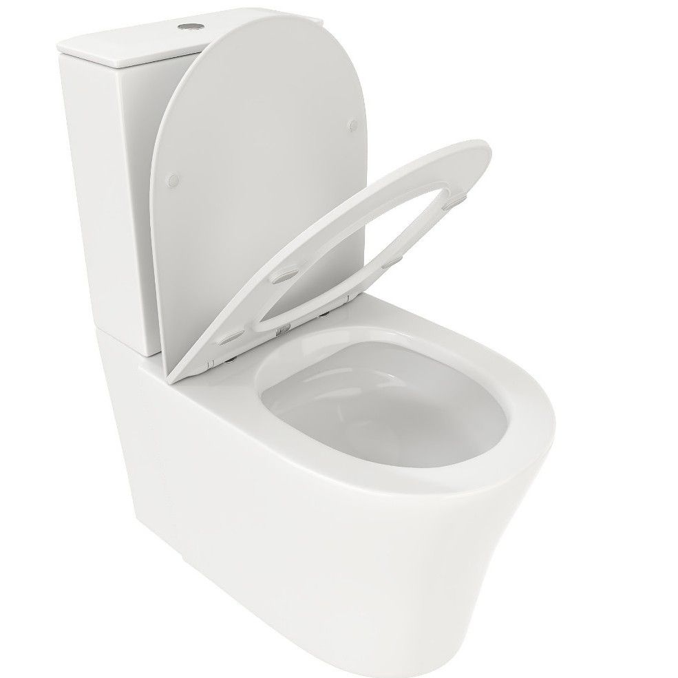 Унитаз Ceruttispa SANTA CT8916 Горизонтальный Выпуск Безободковый