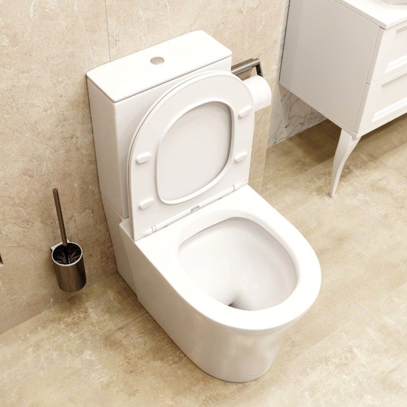 Унитаз Ceruttispa SANTA CT8916 Горизонтальный Выпуск Безободковый