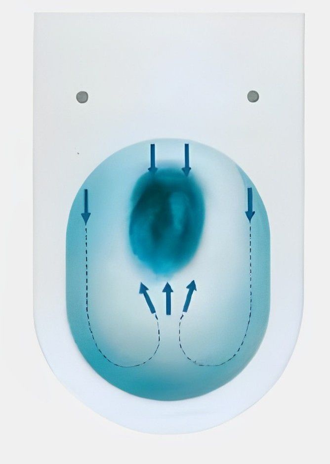 Унитаз Ceruttispa SANTA CT8916 Горизонтальный Выпуск Безободковый