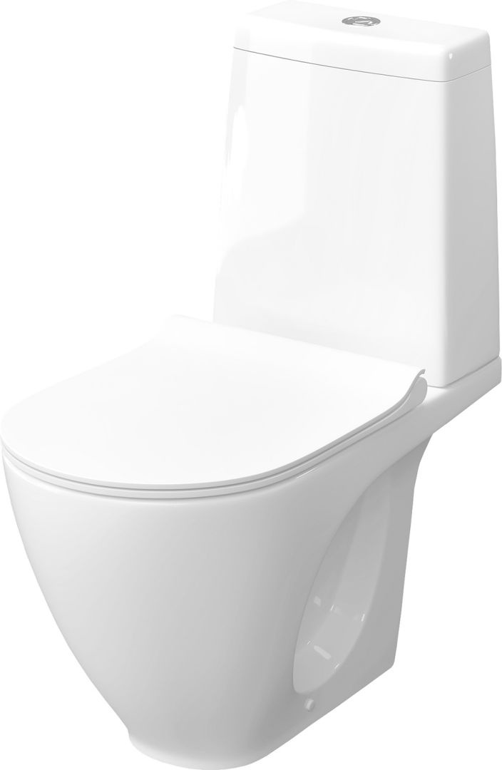 Унитаз Безободковый Керамин Трино Горизонтальный Выпуск