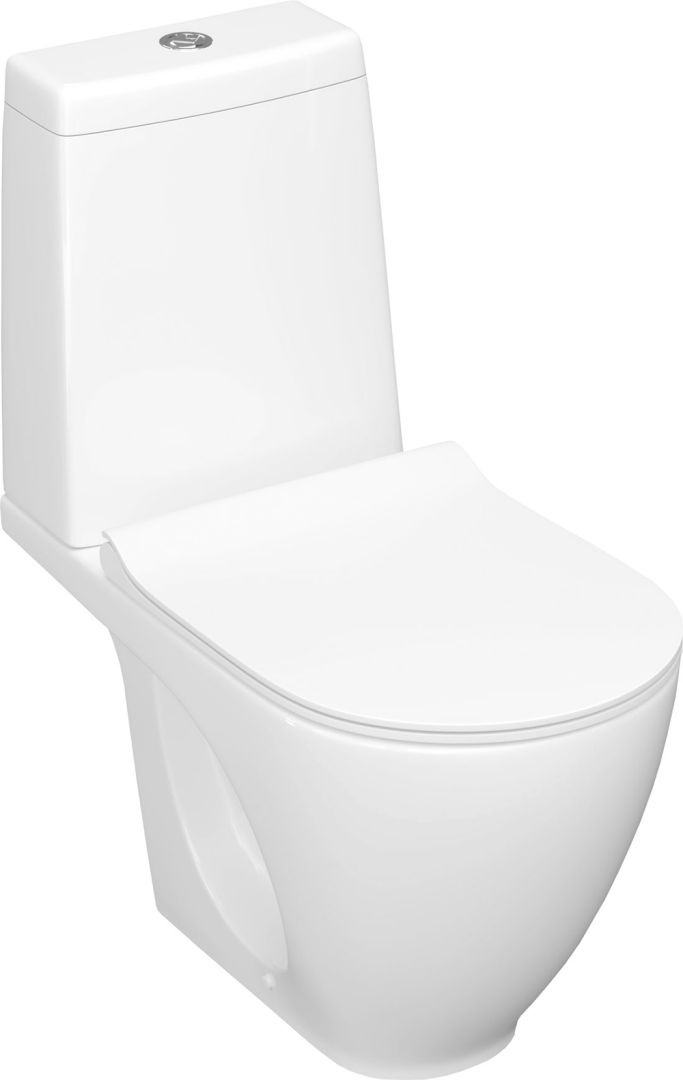 Унитаз Безободковый Керамин Трино Горизонтальный Выпуск