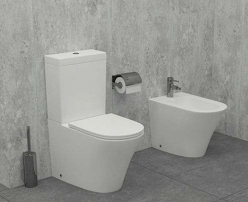 Унитаз Jacob Delafon Rodin Горизонтальный Выпуск Безободковый