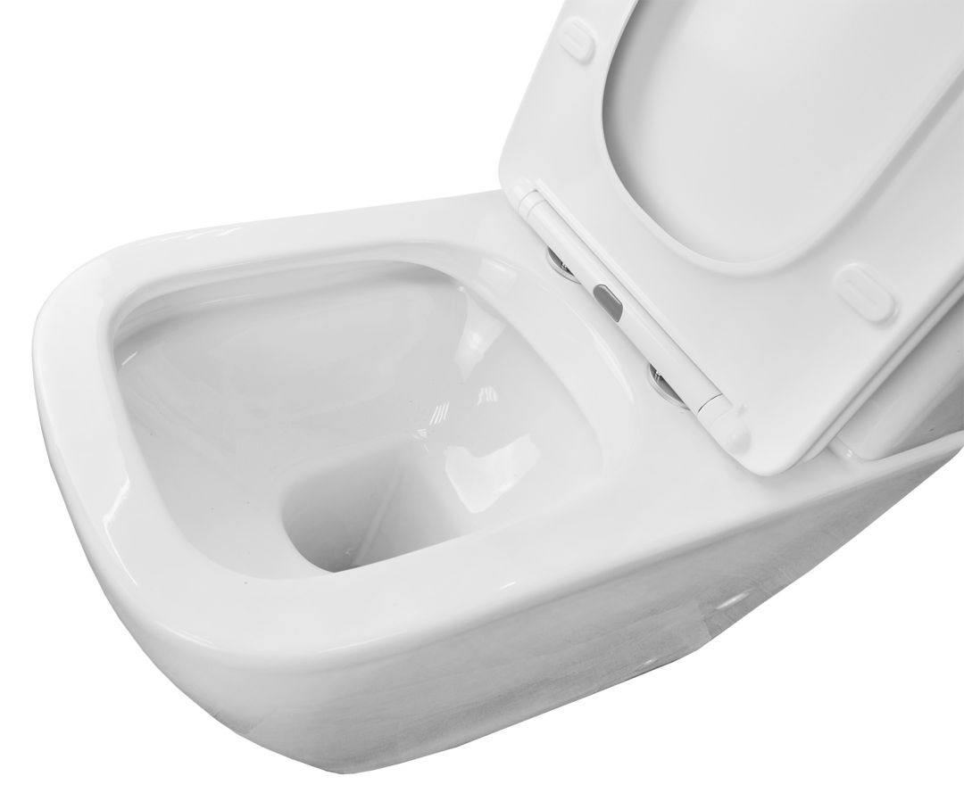 Унитаз Azario Levanto AZ-1228A Выпуск Горизонтальный Безободковый