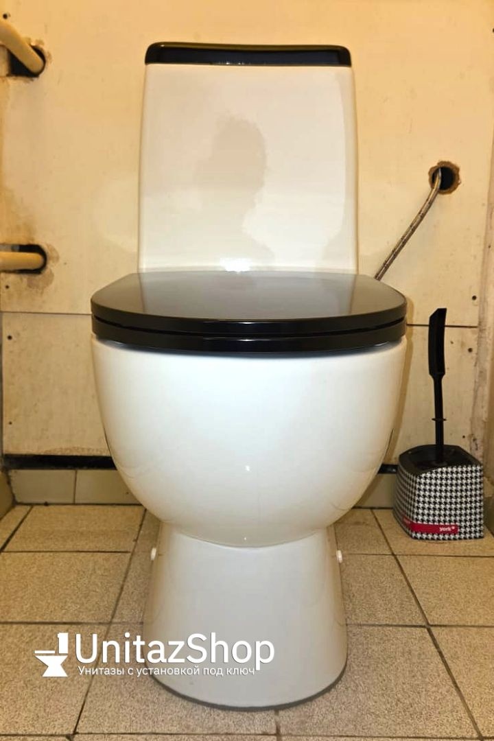 Унитаз Sanita Luxe Best Black Горизонтальный Выпуск