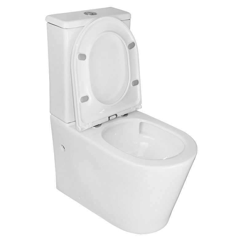 Унитаз Azario Conto AZ-T005BR Безободковый Выпуск Горизонтальный