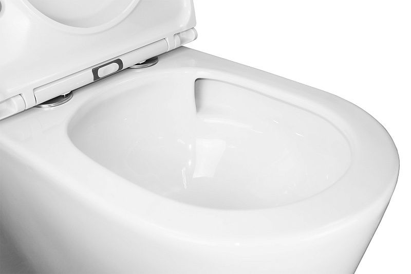 Унитаз Azario Conto AZ-T005BR Безободковый Выпуск Горизонтальный