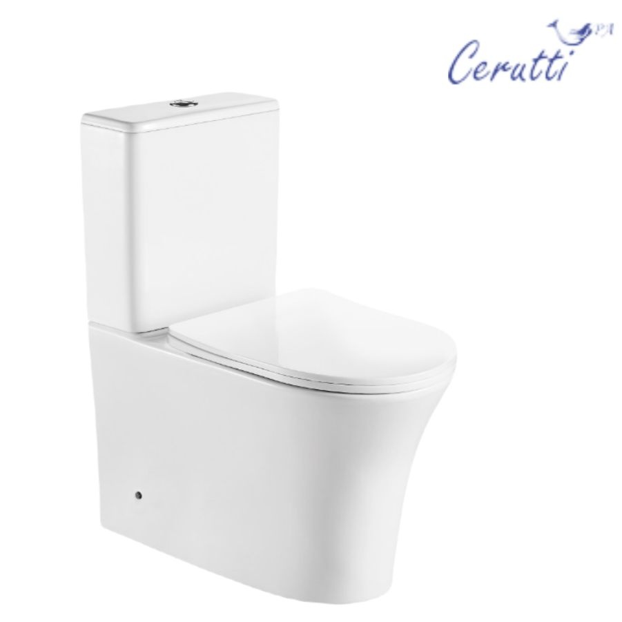 Унитаз напольный CeruttiSPA ADIGE  CT 7836 Горизонтальный Выпуск Безободковый