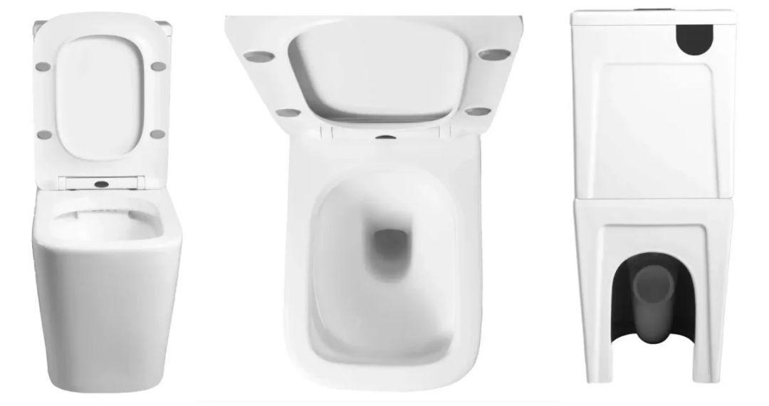 Унитаз напольный Ceruttispa MAIELLA CT10314 Горизонтальный Выпуск Безободковый