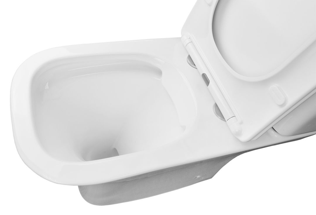 Унитаз  Azario FRETTA SQUARE Безободковый Выпуск Горизонтальный