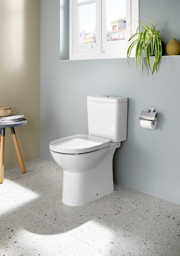 Унитаз Roca Debba Round Горизонтальный Выпуск Безободковый