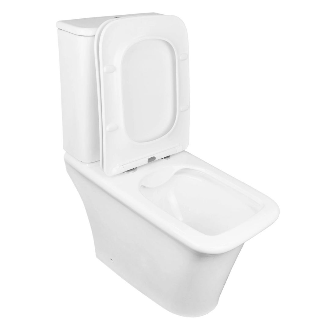 Унитаз Azario Avero AZ-3121A безободковый Горизонтальный Выпуск