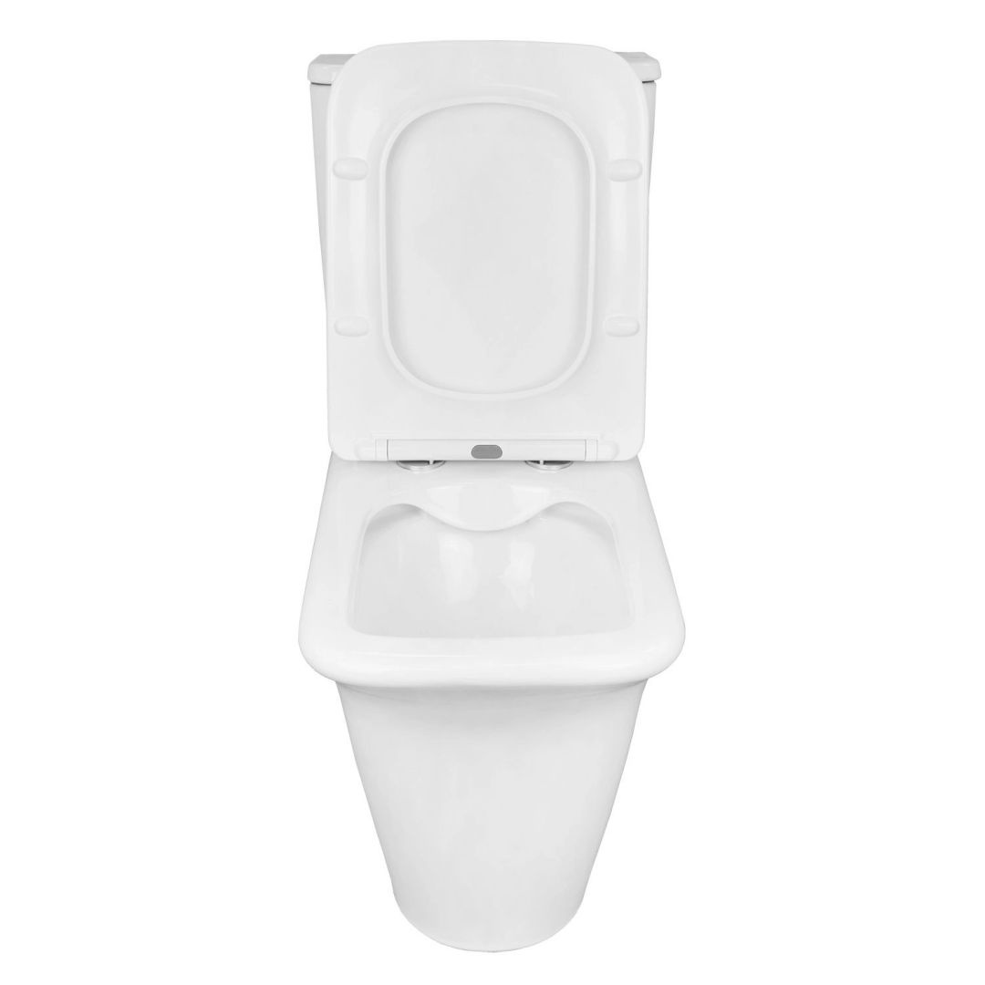 Унитаз Azario Avero AZ-3121A безободковый Горизонтальный Выпуск