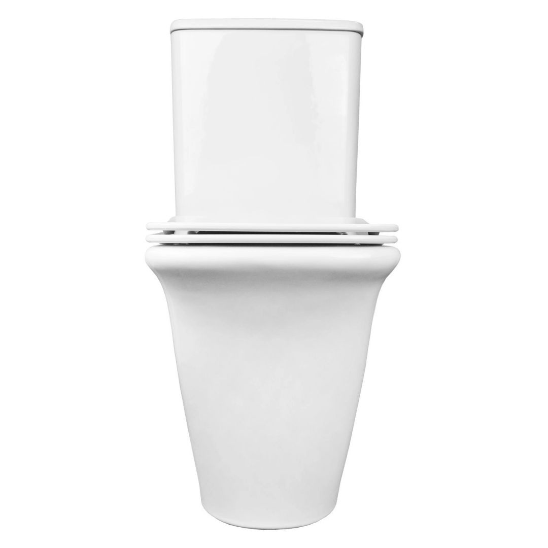 Унитаз Azario Avero AZ-3121A безободковый Горизонтальный Выпуск