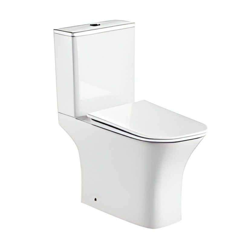 Унитаз Aquatek Optima T Square Торнадо Безободковый Горизонтальный Выпуск