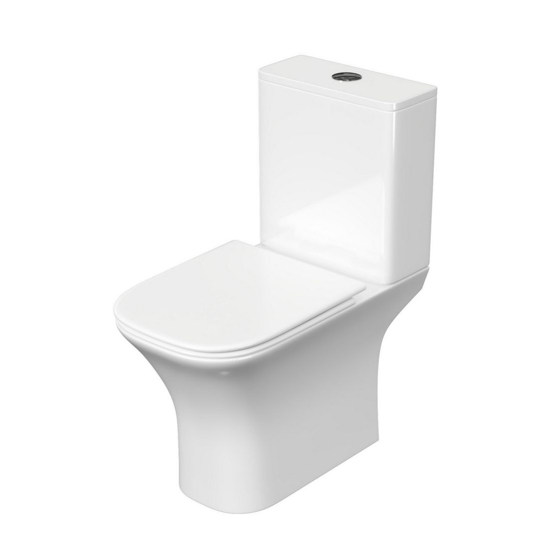 Унитаз Aquatek Optima T Square Торнадо Безободковый Горизонтальный Выпуск