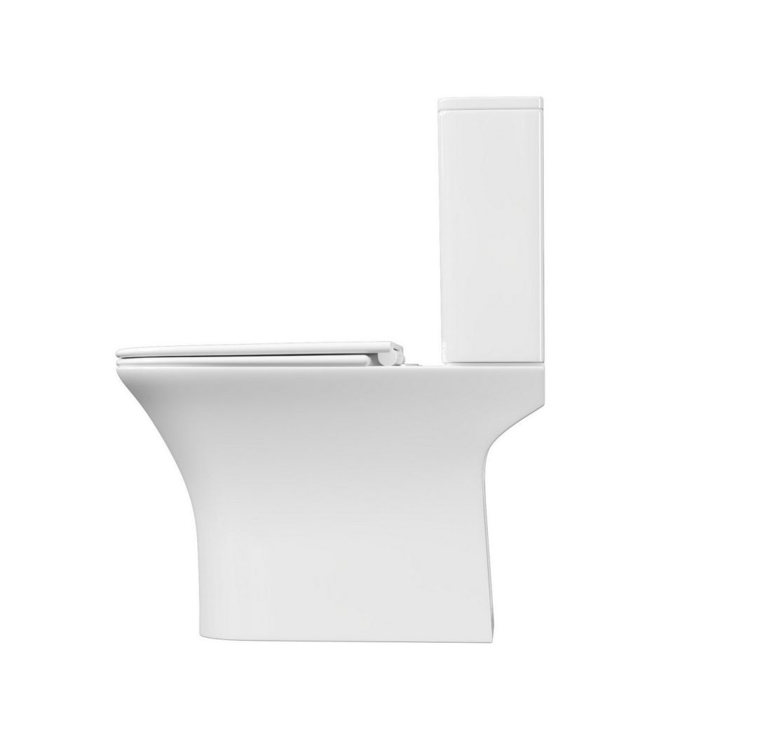 Унитаз Aquatek Optima T Square Торнадо Безободковый Горизонтальный Выпуск