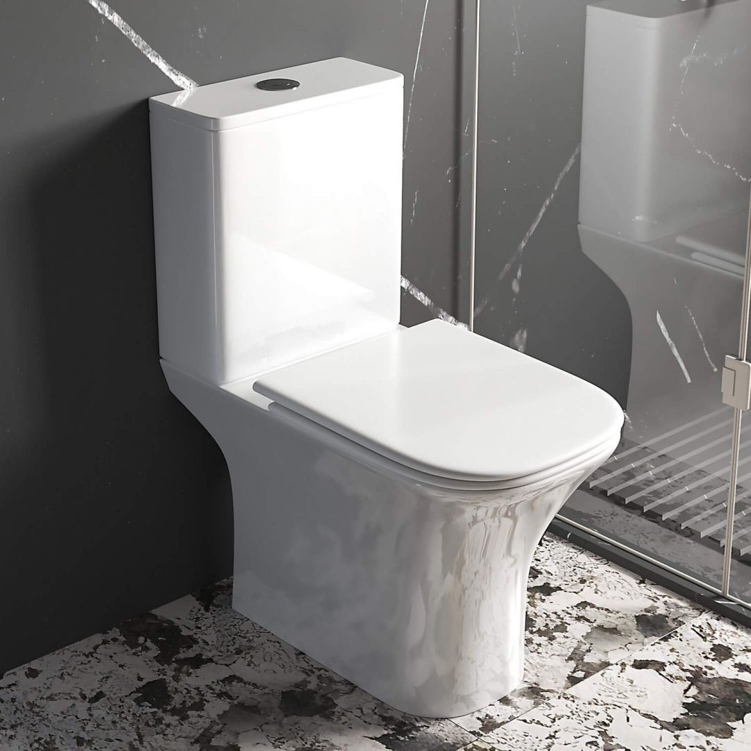 Унитаз Aquatek Optima T Square Торнадо Безободковый Горизонтальный Выпуск