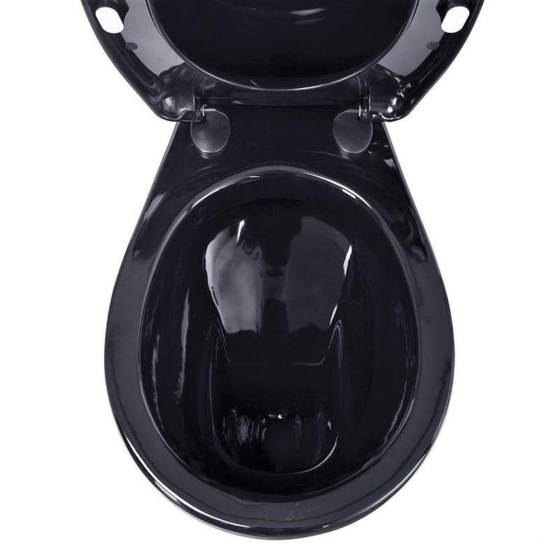 Унитаз Оскольская Керамика Дора Черный Горизонтальный Выпуск