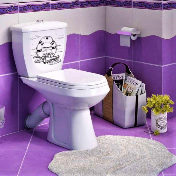 Унитаз Оскольская Керамика Элисса Декор Спасательный Круг Косой Выпуск