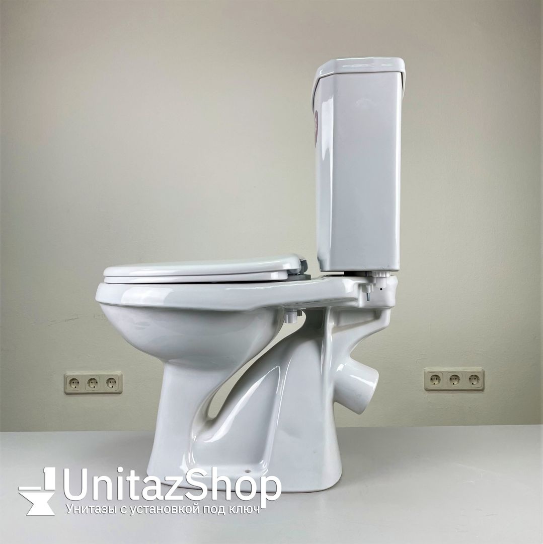 Унитаз Оскольская Керамика Эллиса Оптима Белый Косой Выпуск