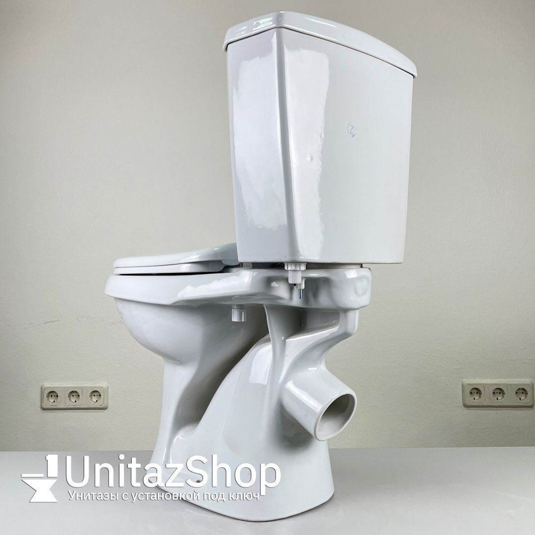 Унитаз Оскольская Керамика Эллиса Оптима Белый Косой Выпуск