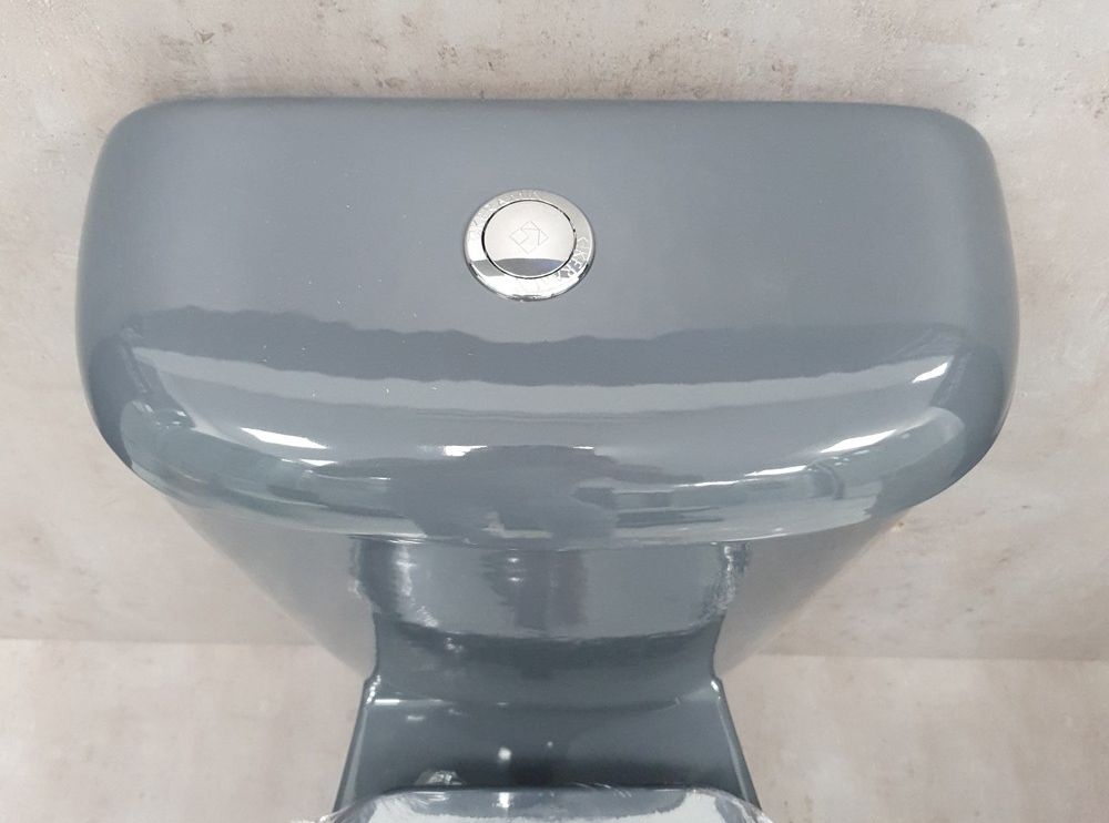 Унитаз Керамин Гранд Графит Горизонтальный Выпуск